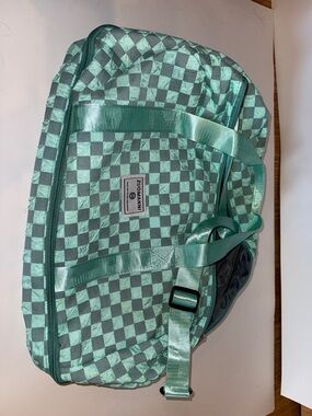 ZuoMann Green Checkered Travel Duffel Bag